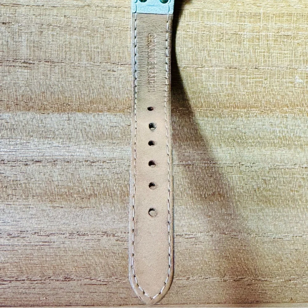 Anne Klein Gold‎ & White Leather Strap Watch 10/9168WTWT